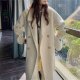 Gentle Mid-length Woolen Coat Hepburn Style