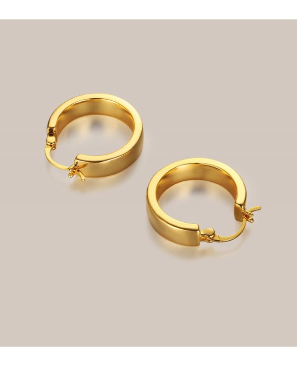 Metal Advanced Geometric Circular Earrings