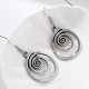 RETRO Geometric Spiral Distressed Earrings Personality