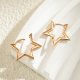 Geometric Titanium Steel Star Ear Studs