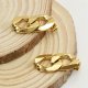 Irregular Plating 18K Gold Titanium Steel Earrings